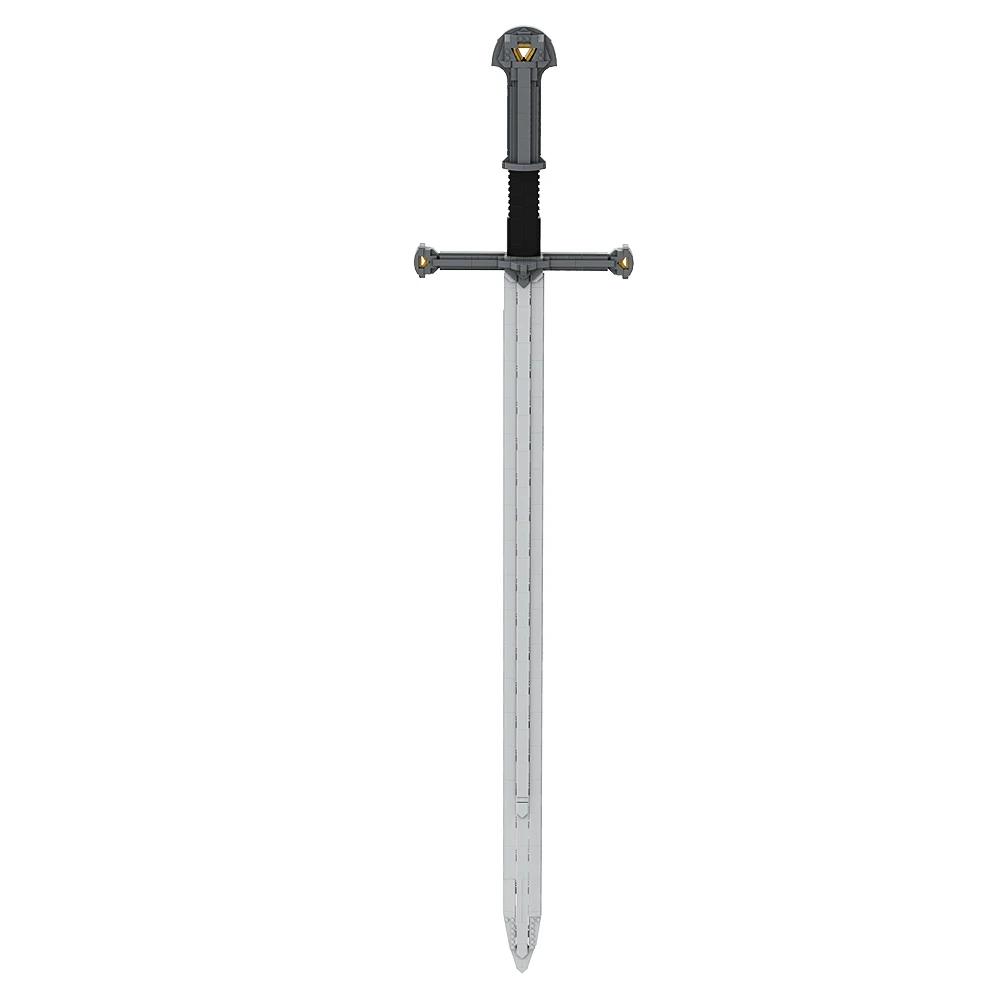 Professional Fishing Unisex Gobricks Moc The Sword Of The King Model Bricks Building Block Educational Toys Anime Movie Sword Knight For Collect Gift