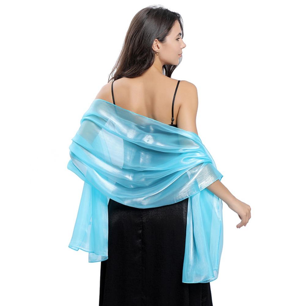 Pure Color Evening Dresses Shawl Bridal Headscarf Fashion Scarf  Women