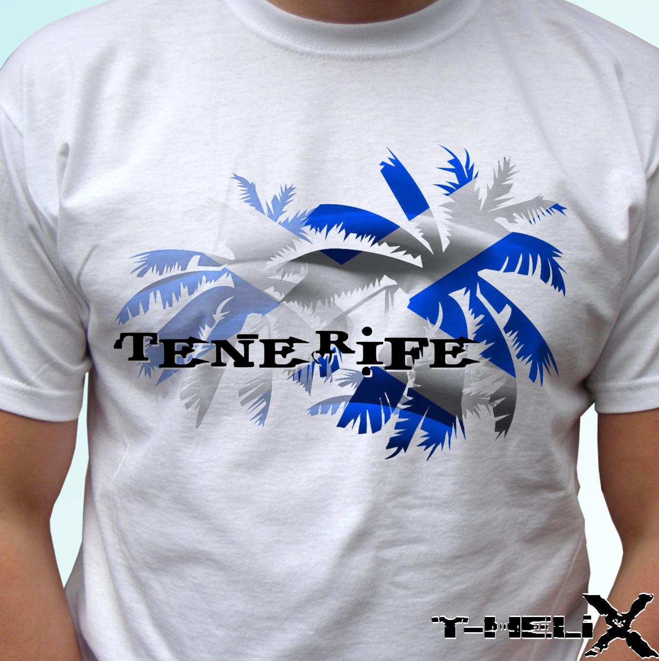 

Tenerife kids boys T-Shirt palm flag top Spain gift holiday tee s s kids sizes 140