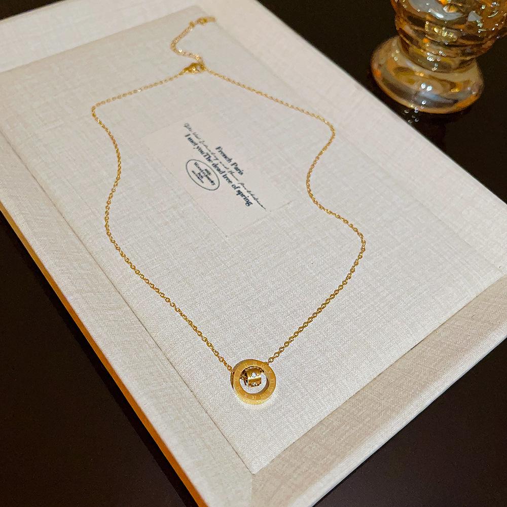 Elegant Titanium Steel Necklace: Chic, Durable, Non-Fading Design for Women