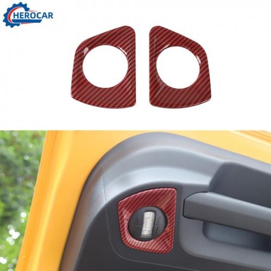 Декоративная накладка на заднюю дверь багажника Красный Карбон Для Ford Bronco Sport