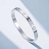 Summer Fashion Stainless Steel 18K Gold-Plated Bracelet Set for Women - Elegant, Simple Jewelry