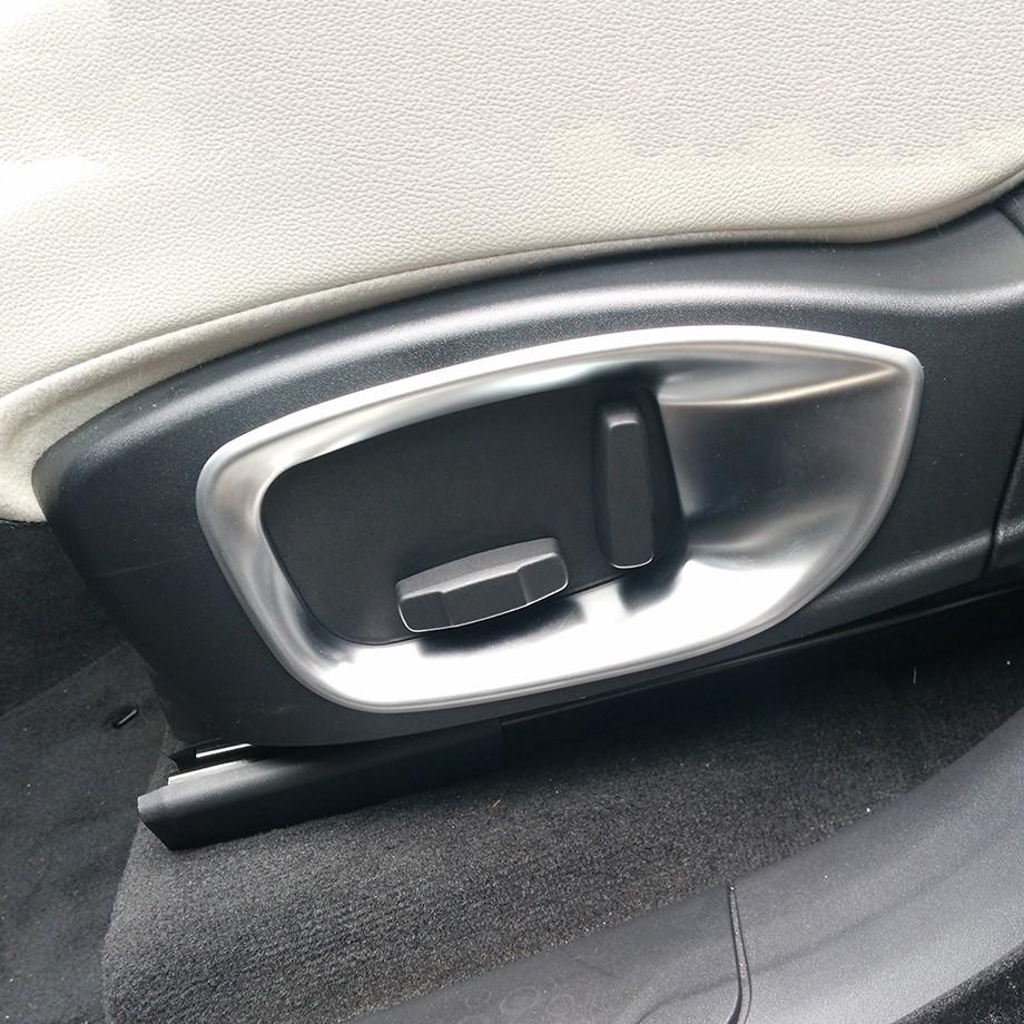 2Pcs/Set Carbon Fiber Style Car Seat Decoration Frame Cover Trim For Jaguar XE XF F-PACE F Pace X761 Auto Accessories