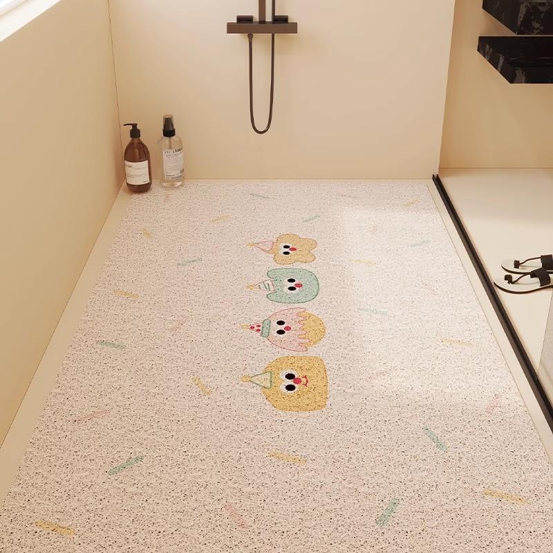 Covoraș de Baie Duș Acoperire Completă Silicon Spiralat Gol Antiderapant Anti-Cădere Drenaj Impermeabil Ușor de Curățat Pentru Casă