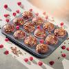 KADAX Cupcake Muffin Mold 12pcs Baking Sheet Steel Mold