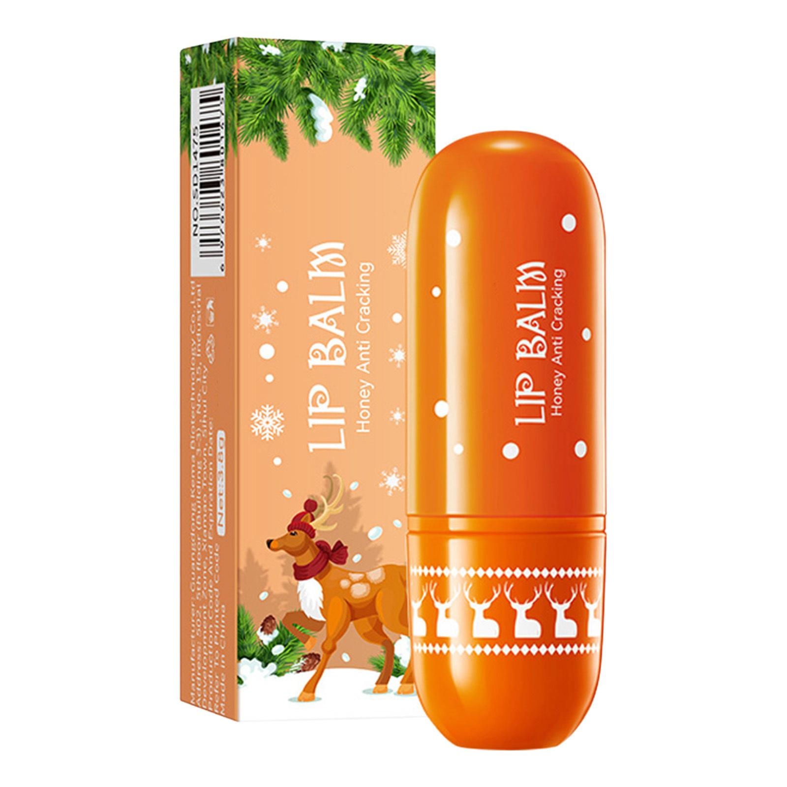

Single Piece Christmas Lip Balm with Fruity Honey Essence for Deep Hydration and Smooth Lips Ideal Xmas Stocking Filler Gift One Size