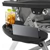 Durable Plastic Zero-Gravity Chair Cup Holder - Clamp-On Tray with Phone Slot for Beach Lounge Chairs, No Power Required