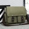 Men's Retro Canvas Messenger Bag – Casual Crossbody Sling with Adjustable Strap for Outdoor & Travel Use