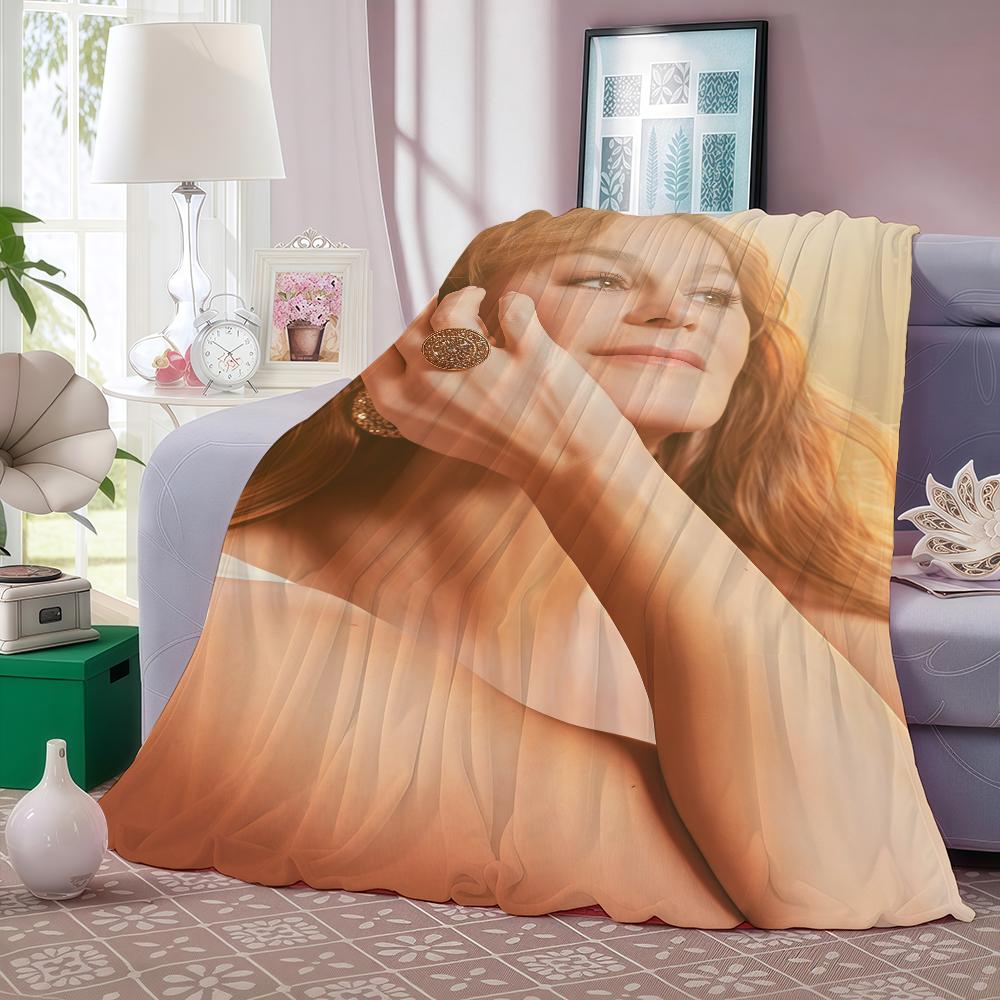 Singer A-andrea Berg Blanket Warm And Soft Suitable For Bedroom Living Room Sofa Bed Office Travel Camping