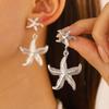 Bohemian Starfish Stud Earrings Exaggerated Starfish Drop Earrings Starfish Dangle Earrings  Party