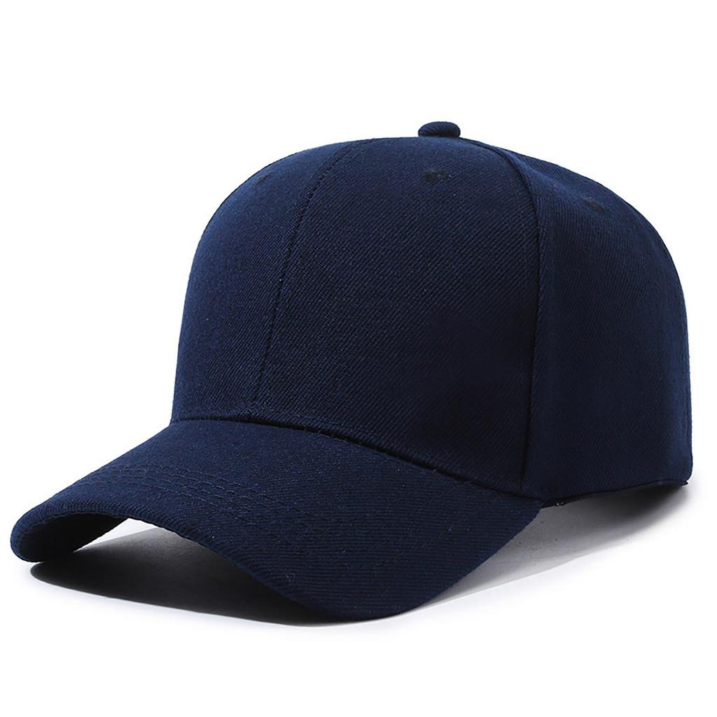 Custom Printed PVC Light Board Adult Baseball Caps Solid Color Peaked Cap Embroidered Logo 6-Panel Adjustable Four Seasons Work