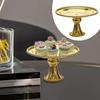 Iron Cake Stand Cookie Tray Pastries Holder Dessert Stand Dessert Plate Display Stand Candy Dish Plate for Parties Christmas