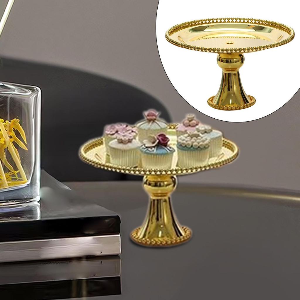 Iron Cake Stand Cookie Tray Pastries Holder Dessert Stand Dessert Plate Display Stand Candy Dish Plate for Parties Christmas