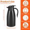 Thermal Coffee Carafe 2L Stainless Steel Vacuum Insulated Coffee Jug 20 to 24 Hours Large Capacity Thermal Water Flask for Home