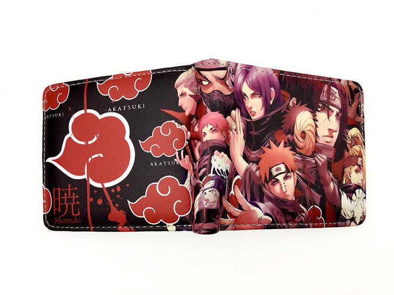 Naruto Anime Foldable Coin Purse Men Children Bank ID Card Holder Card Clip Bag Cartoons Cosplay Clutch Wallets Birthday Gifts