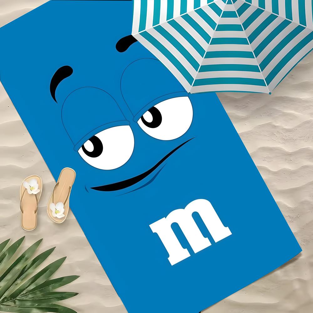 M-M-M-S Towel Polyester Beach Towel Quick Dry Sand Free Bath Towel For Summer Pool Travel Vacation 60x35CM