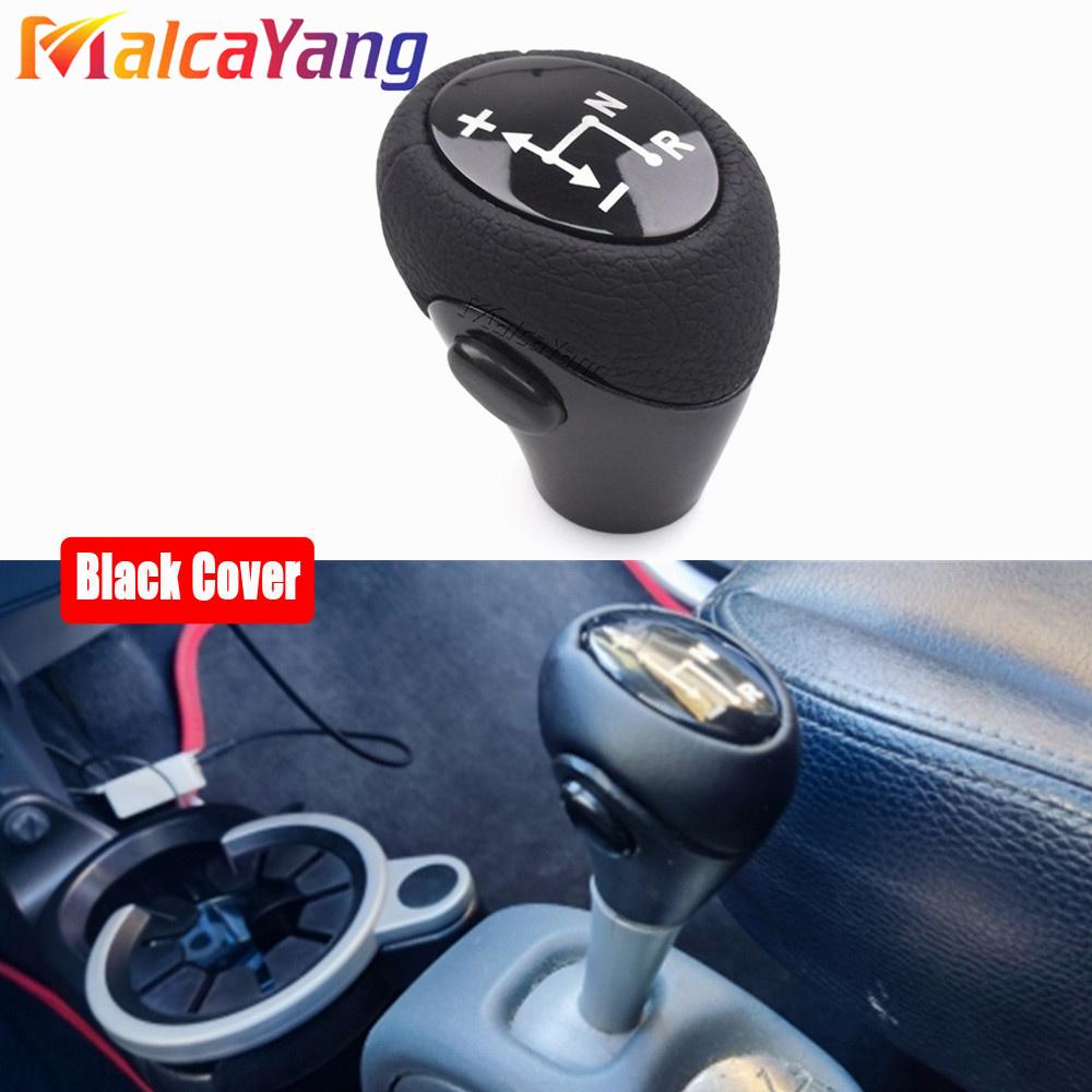 For Mercedes Benz Smart Fortwo Roadster 450 451 Brabus Fortwo Auto Automatic Gear Shift Knob Black Cover