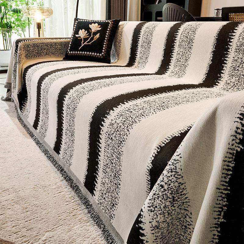 

Высококачественное скандинавское полотенце для дивана, полное покрытие, ткань из синели, нескользящий цельный пылезащитный чехол, универсальный чехол для дивана на четыре сезона 180*130cm