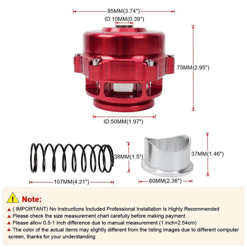 Car Modified BOV Tb Pressure Relief Valve TB Exhaust Valve TIAL 50MM Bleed Valve 35PSI Car Modified Accessories