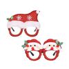 Decorative Santa Snowman Glasses Santa Claus/Snowman/Christmas Tree Deer Horn Glasses  Photo Prop