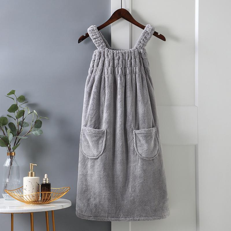 

Женское абсорбирующее полотенце-юбка для ванны, домашняя одежда, которую можно носить и оборачивать, идеально подходит для купания осенью и зимой. One Size