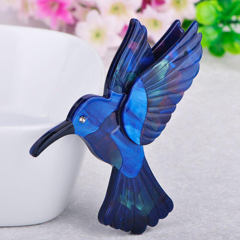 

Blucome Акриловая брошь в виде синей птицы синий