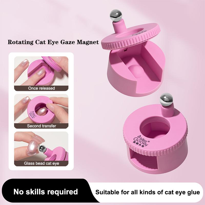 Rotierender Katzenauge-Nagelmagnet Breiter Licht-Glaskugel-Effekt Multifunktional Starker Automatischer Nagelkunst-Magnet Für Gel-Nagellack