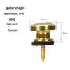 Classical Folk Guitar Metal Tailpiece with Anti-Drop, Anti-Slip Wooden Strap Button.
