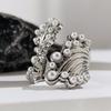Sell Well In Europe America Wide Version Pearl Rings for Women Exaggerate Chunky Fashion Statement Jewelry Ring Trend Gift