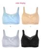 Lace Wire-Free Breathable Breast Cover Bra with Insertable Pads - Style 8801