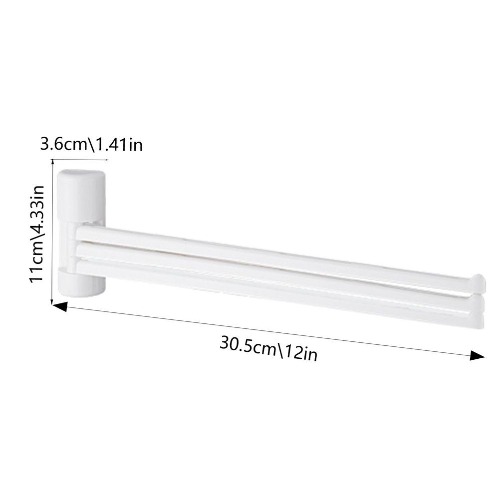 

Bathroom Swivel Towel Holder Free Rotation Towel Rack Storage Organizer for Closet Outdoor Poolside Laundry RV and Closet