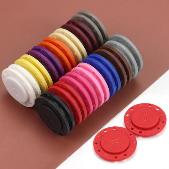 1 paio di bottoni automatici magnetici invisibili con design a 8 fori, forte aspirazione, bottoni magnetici per abbigliamento per cappotto