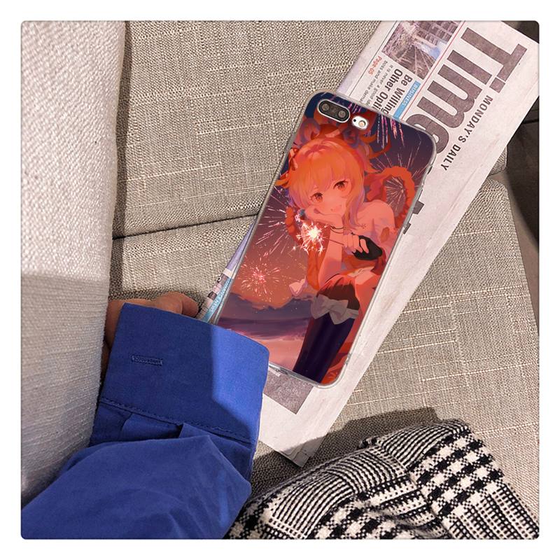 Genshin Impact Yoimiya Handyhülle für iPhone 11 12 13 mini pro XS MAX 8 7 6 6S Plus X 5S SE 2020 XR Hülle