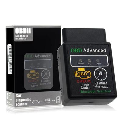 HHOBD Çip 25K80 Sürüm 1.5 ELM327 HH OBD Gelişmiş OBDII OBD2 bluetooth Mini ELM327 Otomatik CAN Kablosuz Adaptör Tarayıcı