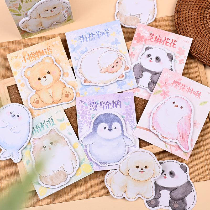 Adorable Animal Sticky Notes: Reusable Student & Office Message Markers