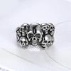 Hip Hop Skull Ring Men's Halloween Retro Skull Ring