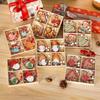 12pcs Wooden Christmas Ornaments Cute Biscuits Couple Faceless Santa Christmas Home Party Ornaments Decorations