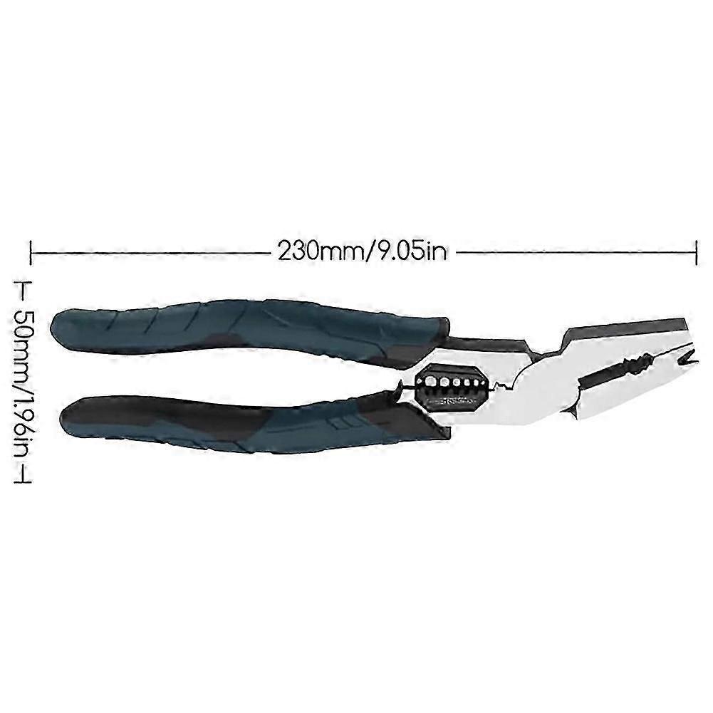 Industrial Grade Heavy Duty Pliers, Multi-Function Wire Cutter, Stripper, Crimper & Nail Puller for Electrical Work, Home Repair, DIY\u200b Projects