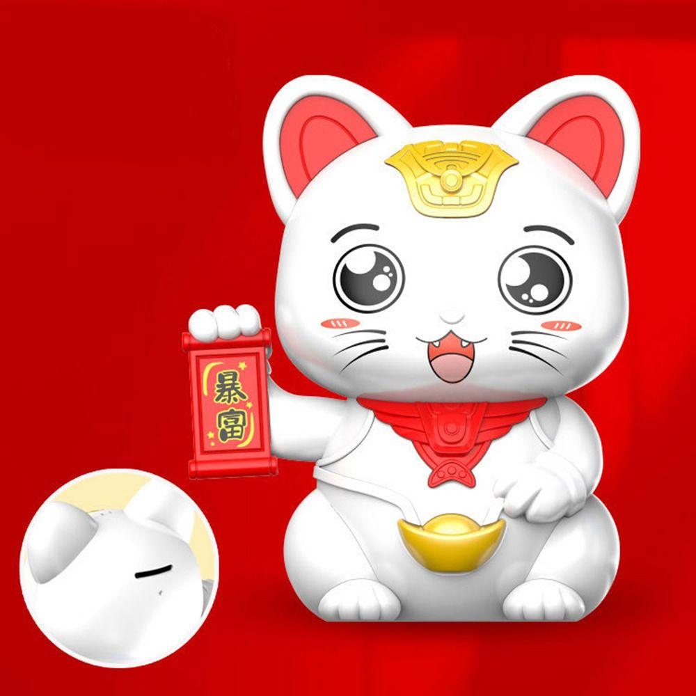 Large Capacity Lucky Cat Piggy Bank Good Luck Coin Saving Box Cute New Year Gifts  New Year
