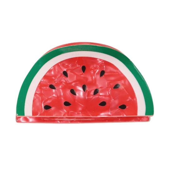 

Hair Claw Fruit Design Back Head Shower Clip Medium Size Shark Hair Claw Non-slip Versatile Hair Accessory D