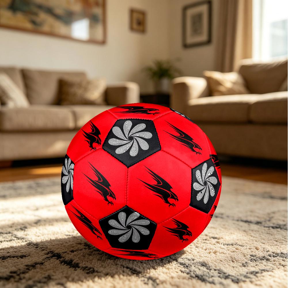 1PC Eagle Flight Symbol Optical Illusion Flower Soccer Ball Size 5 Football Machine Sewn Indoor/Outdoor Universal Football Surprise Collection N64