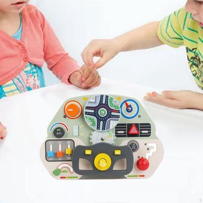 Steering Wheel Sensory Activity Board Versatile Developmental Wooden Busy Educational for
