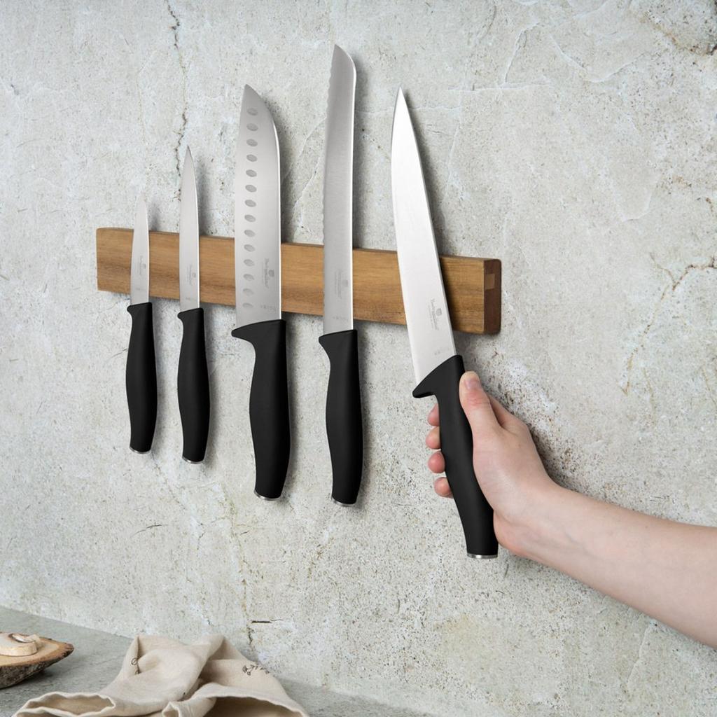 Zestaw 5 noży kuchennych z listwą berlinger haus bh-2943 matte black lumarko!