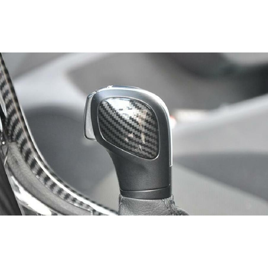 For VW Golf MK7 2014-2019 Carbon Fiber Central Console Gear Shift Knob Trim 1PCS