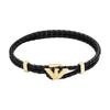 Woven Design Bracelet Men Accessories Gold Black EGS3321710