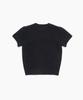 TTUDEMENT Angora Half Sleeve Pullover Black