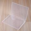 Eco-friendly Rectangular Plastic Clear Storage Box Flat  Storage Supplies   Jewelry Container Case