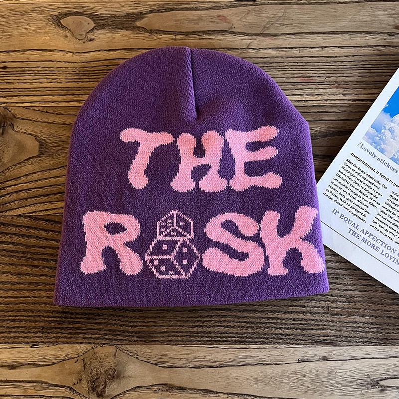 Acrylic Knit Beanie Hat For Men And Women With Letter Embroidery Winter Warmth Fashion Accessory