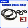 USH Series NBR U/Y Seals, Hydraulic Oil Seal Ring, U-Shaped Y-Shaped Rubber Seal, Heat/Oil/Dust Proof, for Shaft/Piston