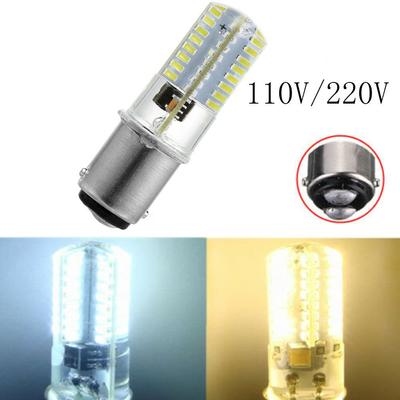 For Sewing Machine 64SMD 3014 BA15D  Crystal Lamp  LED Corn Bulbs 110/120V